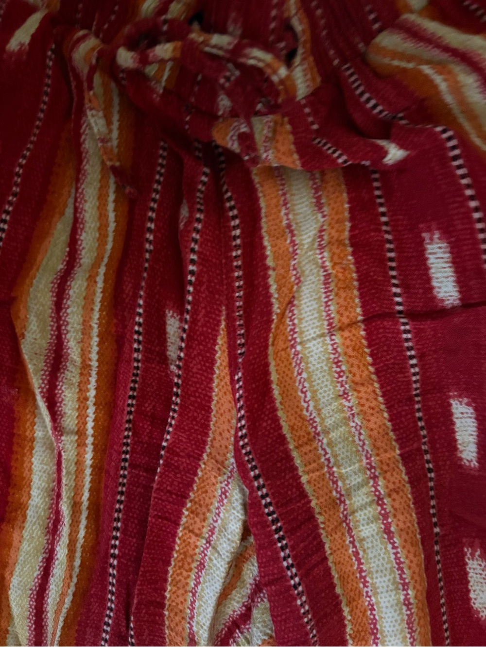 American Rag Red Striped Pull-On Capris - Picture 3 of 4
